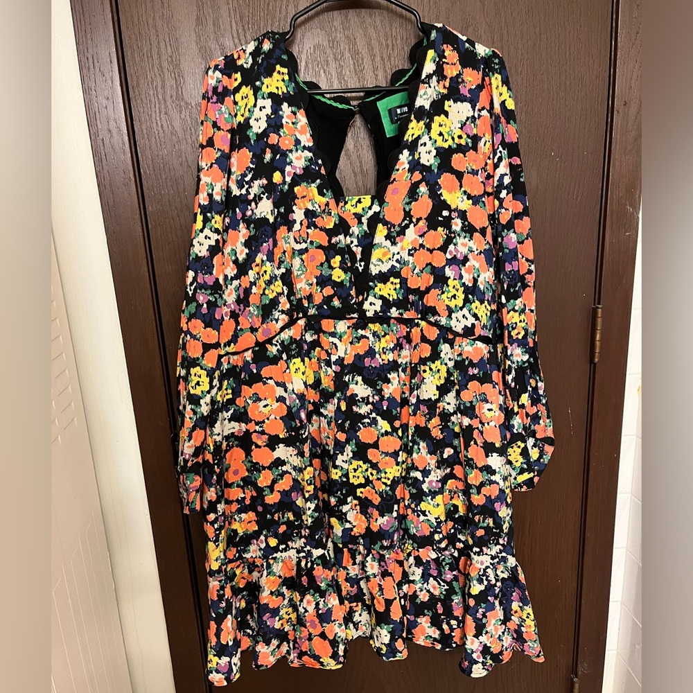 Maeve Anthropologie floral print dress